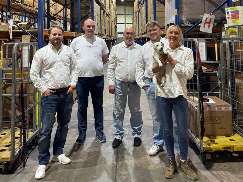 Future Heroes team at the warehouse